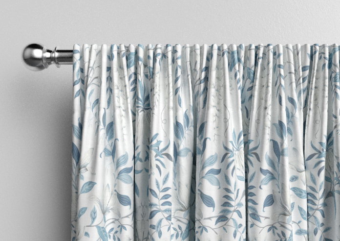 Laura Ashley Parterre, Off White/Seaspray - Made to Measure Curtains - Image 9